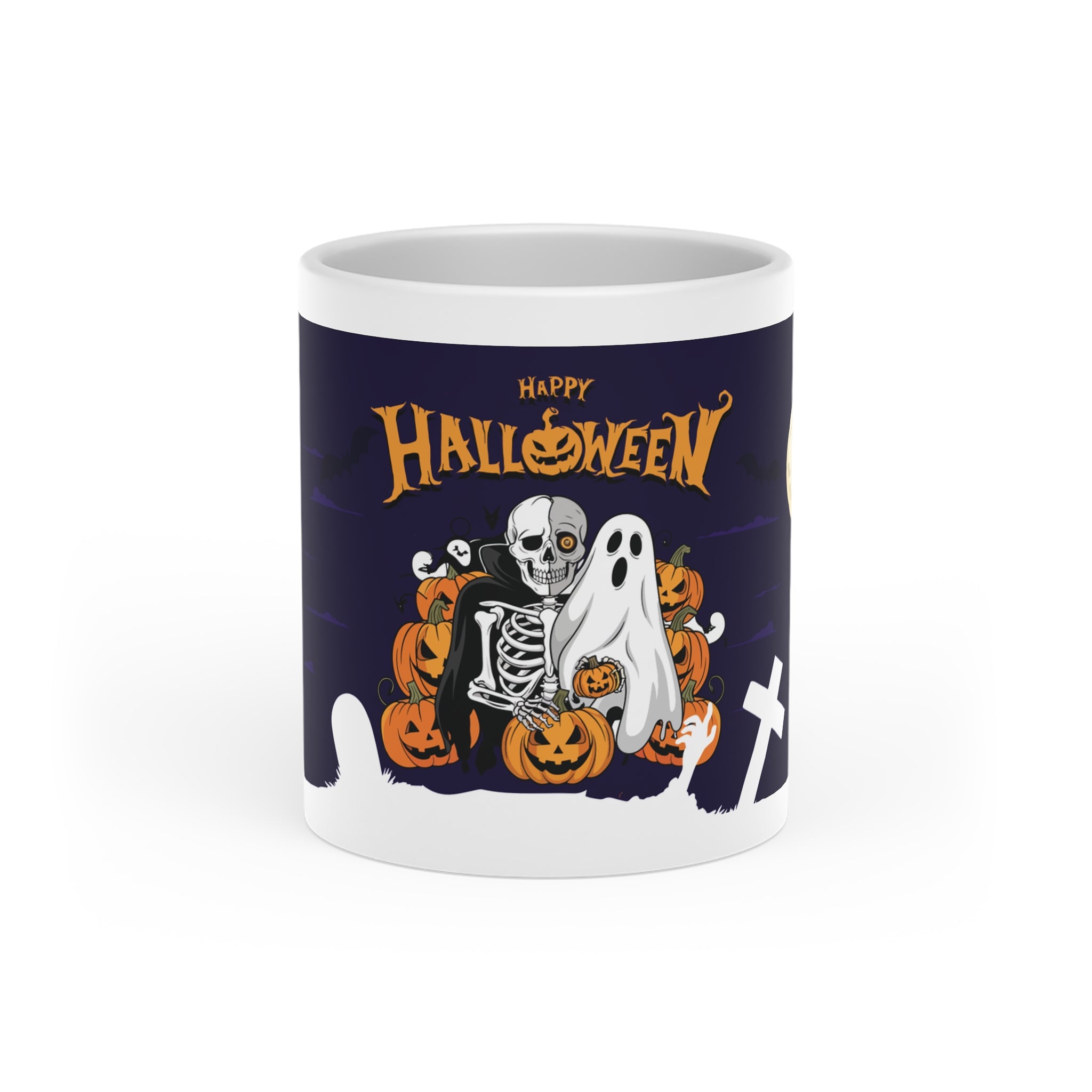 Halloween is Better with Skeleton | Heart-Shaped Mug